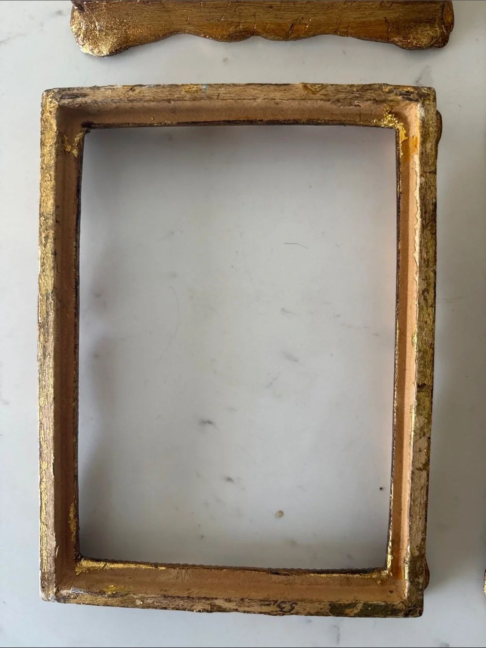 Vintage Set of 4 Ornate Wooden Frames no glass